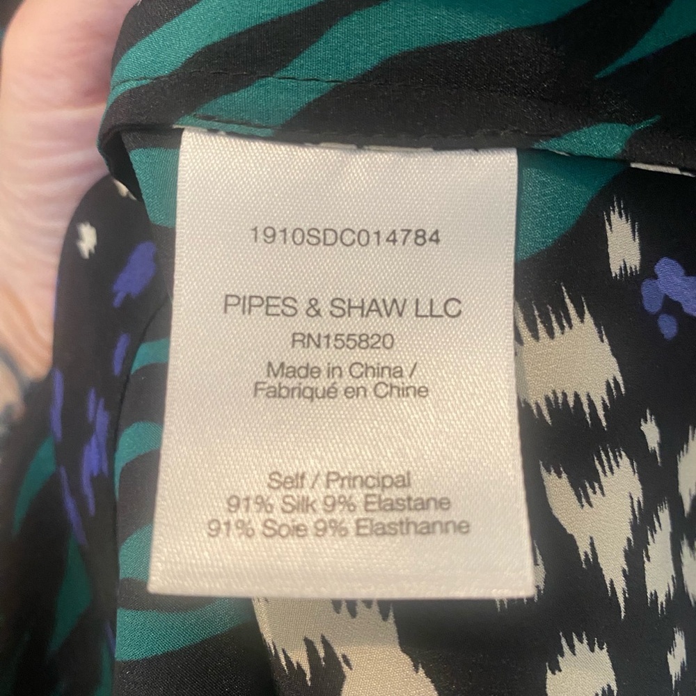 Veronica Beard Buckley Silk-Blend Top size 6 - Picture 5 of 6